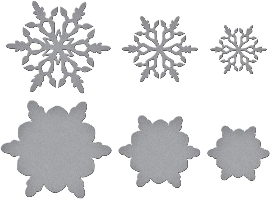 Spellbinders S5-651 Layering Snowflakes Etched Dies from The Let It Snow Collection by Simon Hurley