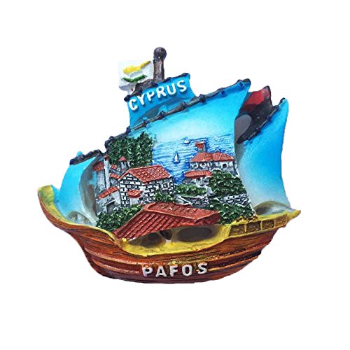 Santorini Griekenland 3D kaart koelkast magneet toeristische souvenirs hars magnetische stickers koelkast magneet huis & keuken decoratie uit China