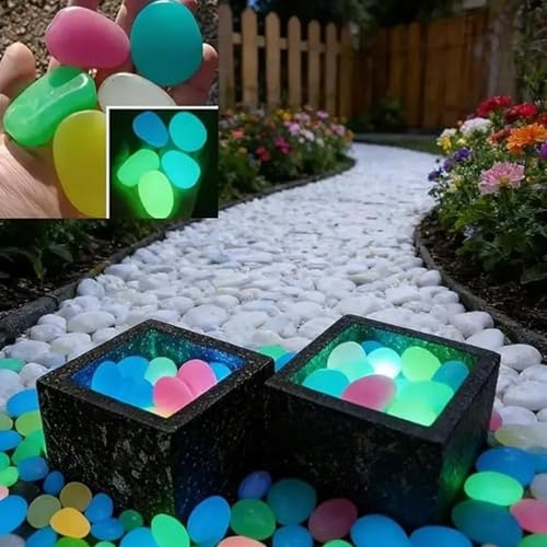 Piedras luminosas e impermeables de colores decorativas 2