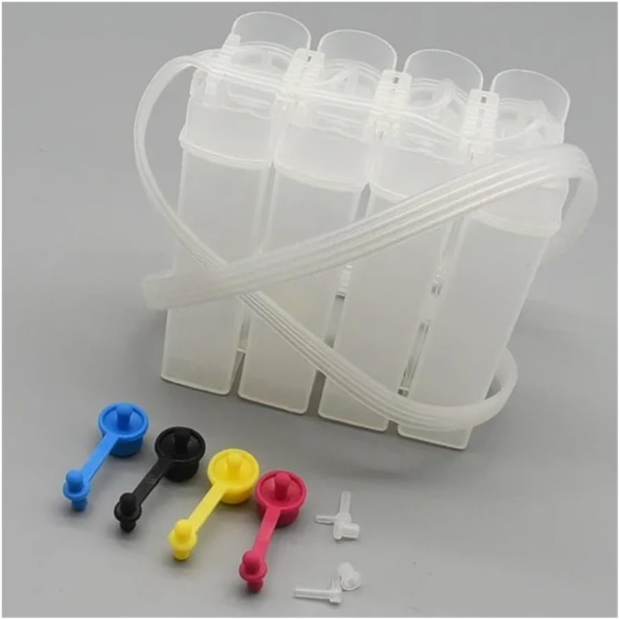 4 Color 85ML DIY Continuous Ink Supply System Outer Ink Tank Universal CISS Refill Kit Fit for Epson Canon for HP Brother Inkjet Printer