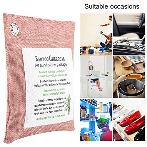 Natuurlijke Lucht Zuiverende Tas Geactiveerde Bamboe Houtskool Geur Zuiverder 8 Kleuren Polyester Linnen Geur Eliminator… - Image 5