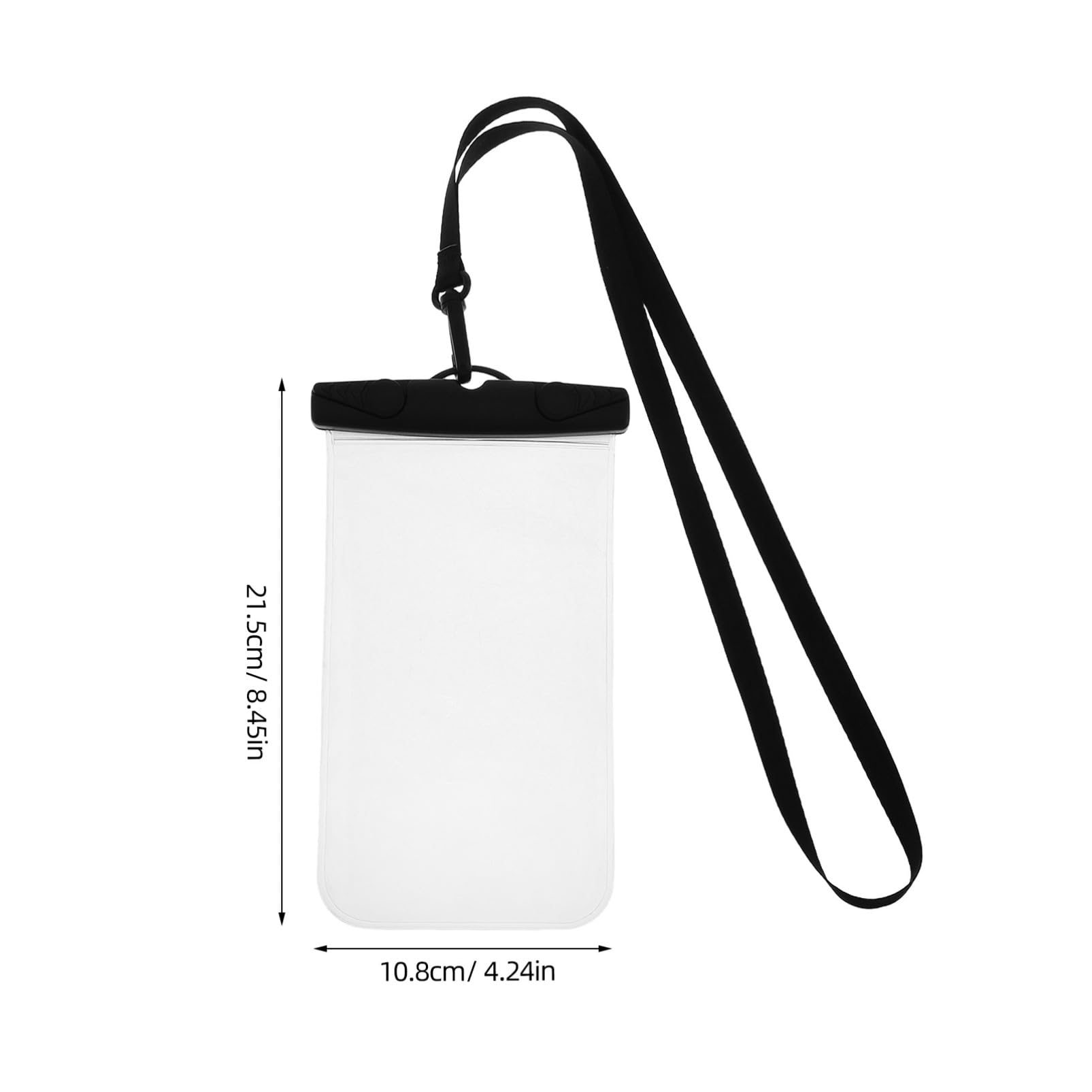 COLLBATH Phone Pouch for Beach Swimming Kayaking Touchscreen Compatible Bag Durable Water Protection Secure Seal Design for Travel Black