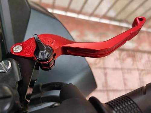 TEMKIN W Adjustable Short Brake Clutch Lever for Yamaha MT-07 MT-09 FZ0709 FJ09 XSR700900 FZ6 FZ1 FAZER FZ8 XJ6 Y (Color  Gold)
