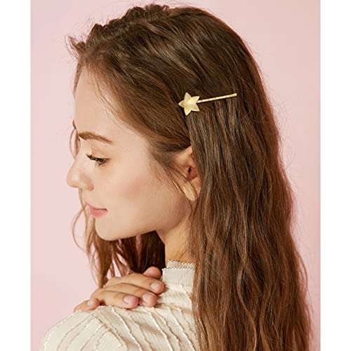 10 Piezas Pinzas para Cabello de Estrella Metálicas miniatura 3