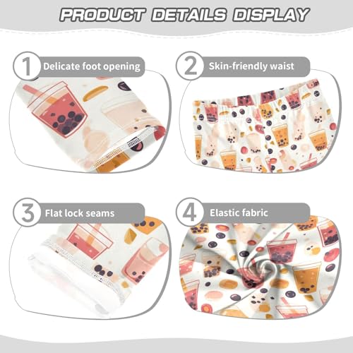 KLL Bubblea Pattern Little Girls Athletic Leggings Soft Full Length Leg Yoga Pants Running3