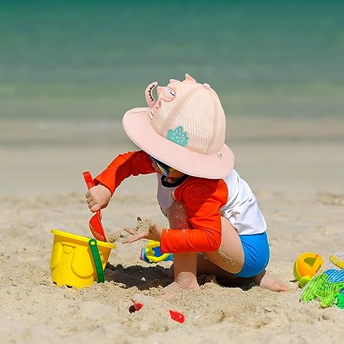 Child Sun Hat Mesh Breathable Sun Hat Fan Dinosaur Fisherman Style Uv Protection Cap for Boys and Girls4
