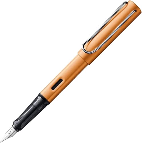 LAMY AL-Star L027EF - Pluma estilográfica de bronce con punta extrafina con tinta azul