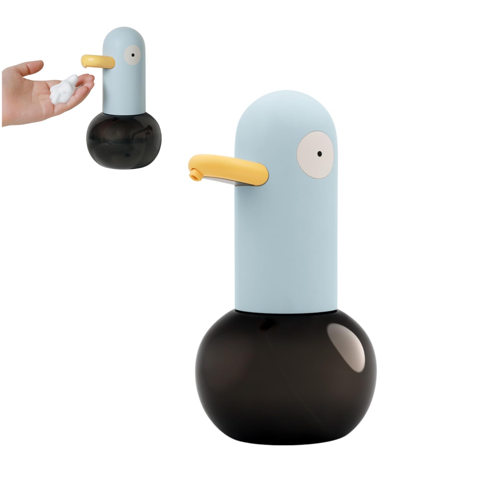 Dispenser di Sapone Automatico, Simpatico Dispenser di Sapone a Forma di Anatra, Dispenser di Sapone per le Mani Ricaricabile Touchless con Sensore per Bagno Divertente