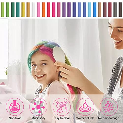 AOOWU Temporanea Gesso, 24 Colori Temporanei Gesso...