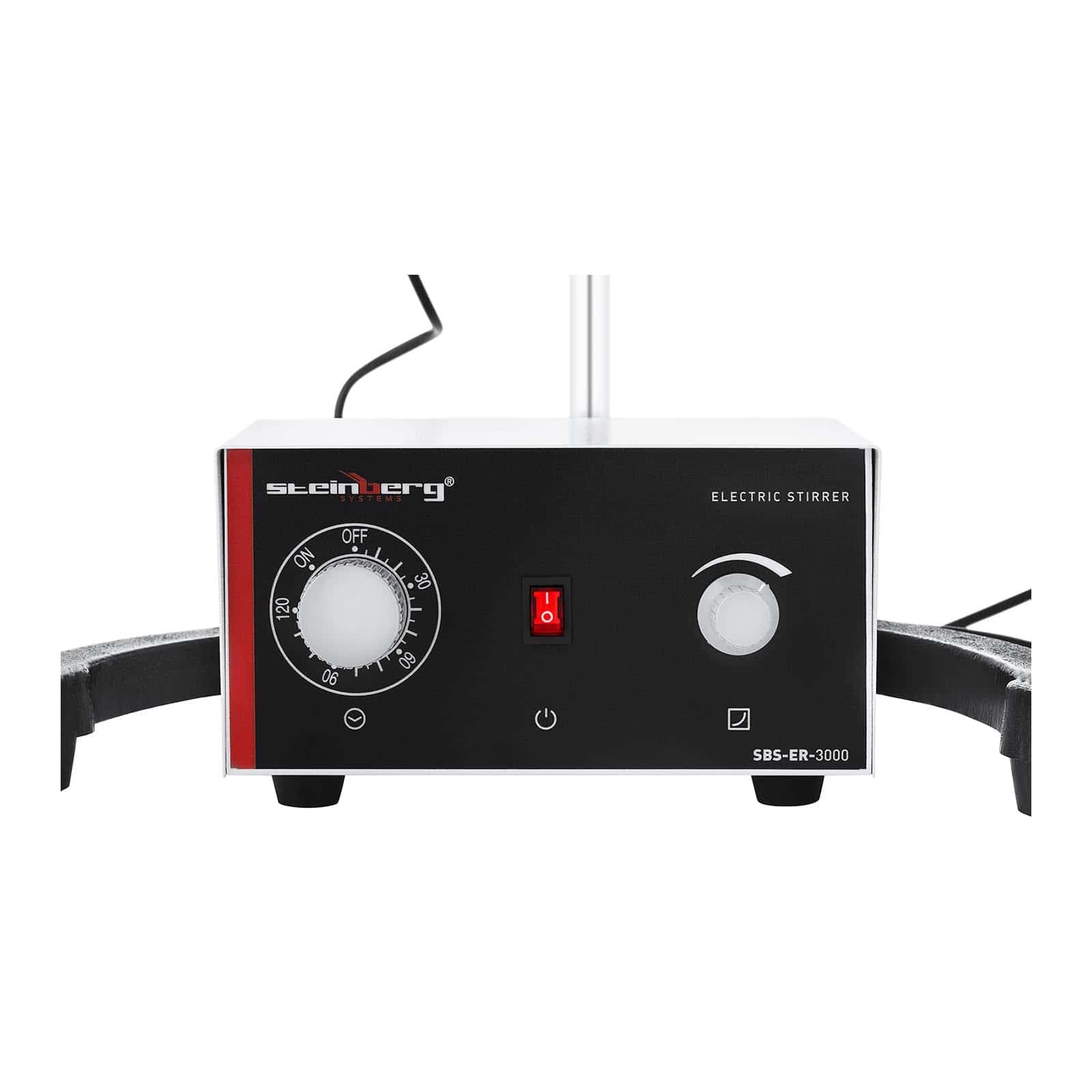 Steinberg Systems SBS-ER-3000 Laborrührer Elektrisch 100 W 3.400 U/min 100–5.000 ml Timer 120 min Edelstahl Rührstab