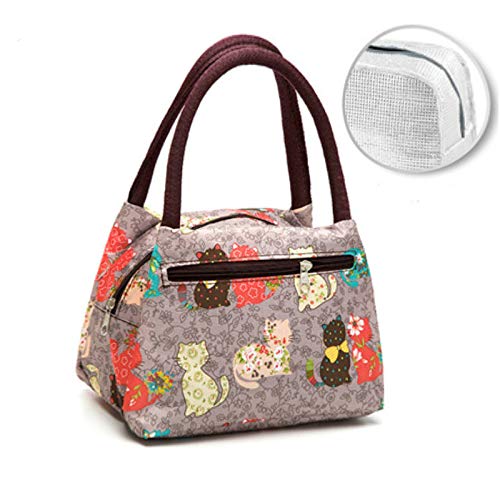 Oxford Portable Cooler Lunch Bag Cartoon Print Thermal Insulated Food Bags Food Picnic Lunch Box Bag For Men Women Kidsisotermica Hermetico Portaalimentos Reutilizable Hermeticos