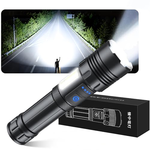 アセキ 懐中電灯 強力 5000mAh 【防災士監修・超高輝度XHP160チップ】led 充電式/電池式 単4形電池対応 軍用 最強 ハンディライト