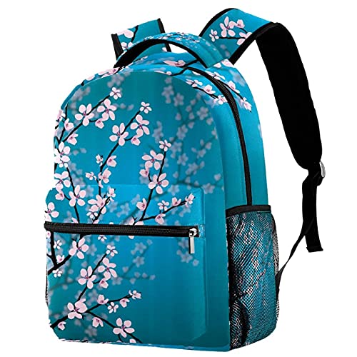 Sac à dos cerisiers japonais contre le mal de dos grâce à sa structure légère pour l'école