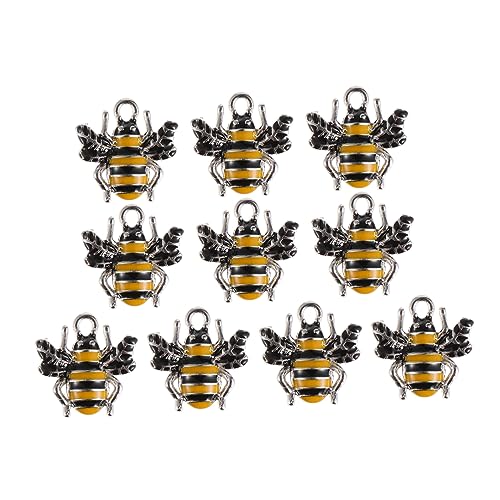 Angoily 3 series Dijes De Para Joyería Collares Fabricación De Joyas Dijes Colgantes De Fabricación De Joyas Artesanías De Abejas De Abejas Dijes 10 piezas*3
