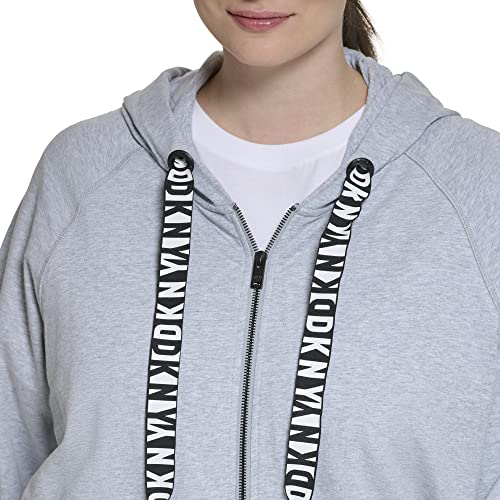 DKNY Women's Plus Size Cozy Comfy Terry Zip Hoodie Pullover Sweater4