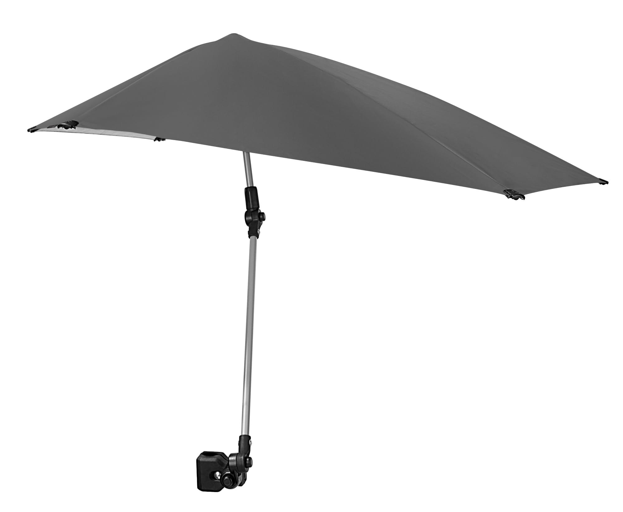 Versa-Brella UPF 50+ Parasol przeciwsłoneczny, przenośny, do sportu i aktywności na świeżym powietrzu, bezpieczny zacisk, obracany o 360 stopni dla maksymalnej ochrony, kompaktowy, z futerałem
