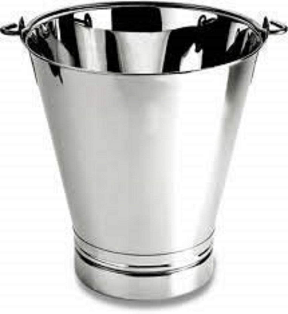 Tannu Craft Stainless Steel Non Joint Leak Proof Bucket Multipurpose Balti with Handle for Kitchen Home (12 Litter) (B0CZLLSCRZ) Amazon Price History, Amazon Price Tracker