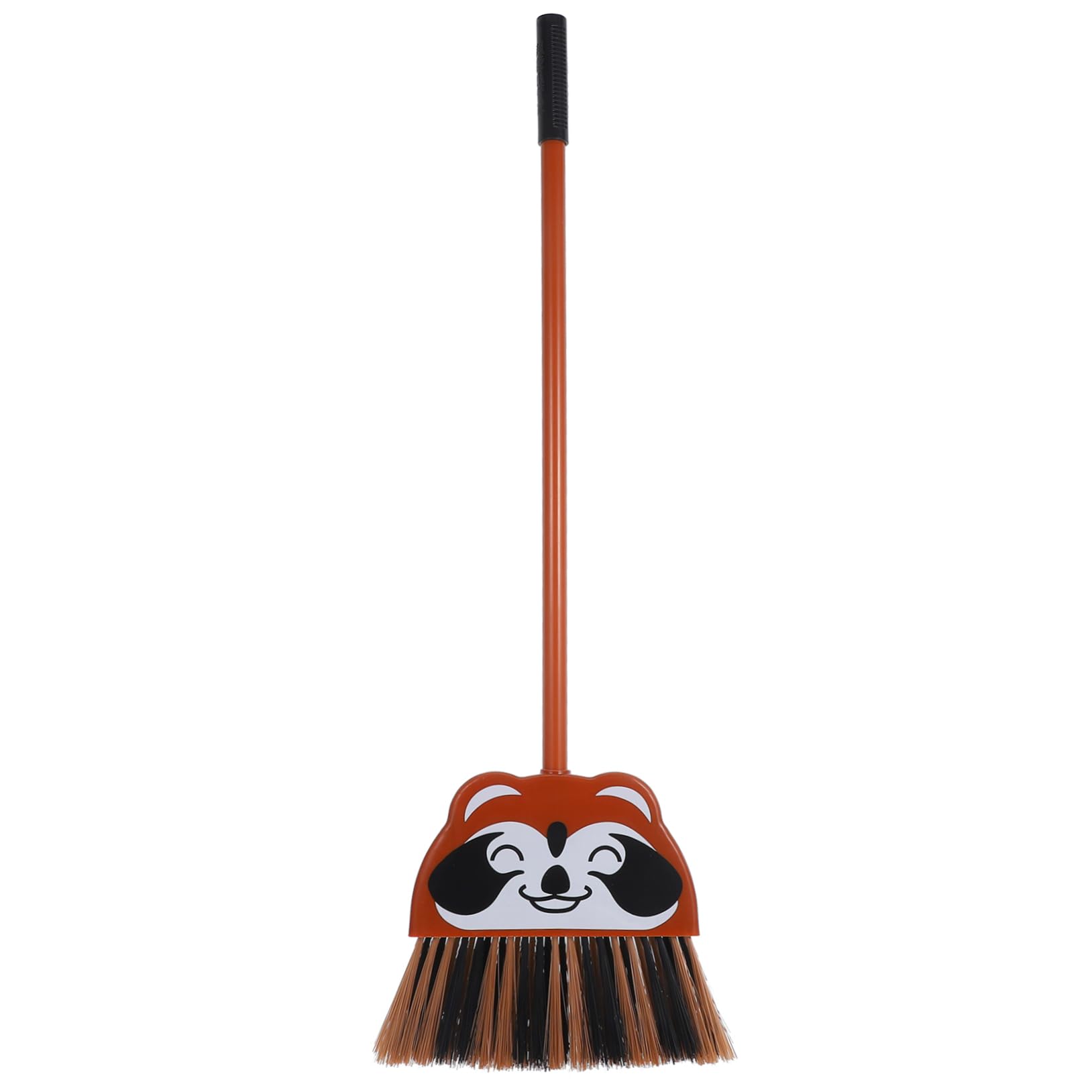 Garneck Creative Cartoon Raccoon Plastic Broom for Fun Outdoor Housekeeping for Cleaning Floors Home Garage Lobby Kitchen and More