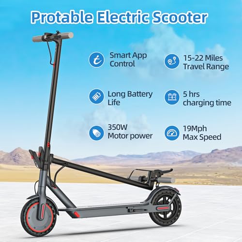Electric Scooter for Adults – 19/22MPH & 15/22Mile Range,