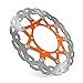 JFG RACING Disque de frein avant flottant orange 320mm - SXF EXC XCW XCF XCF MXC GS MX MXC EXCG LC4 SXS250 SXS450 XC250F XC300W XC450 MX500 SX500
