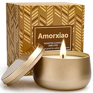 YMing Duftkerzen Mexikanische Orangenblüte, 100% Soja Wachs Kerzen in Dosen, 7 Unzen Aromatherapie, Dauer 40-45 Stunden, Entspannung, Meditation, Heimduft, Duftkerzen Geschenk für frauen