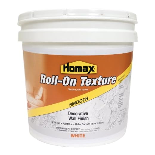 Homax 41072024167 Roll On Wall Texture White, 2 gal, Smooth Decorative Finish