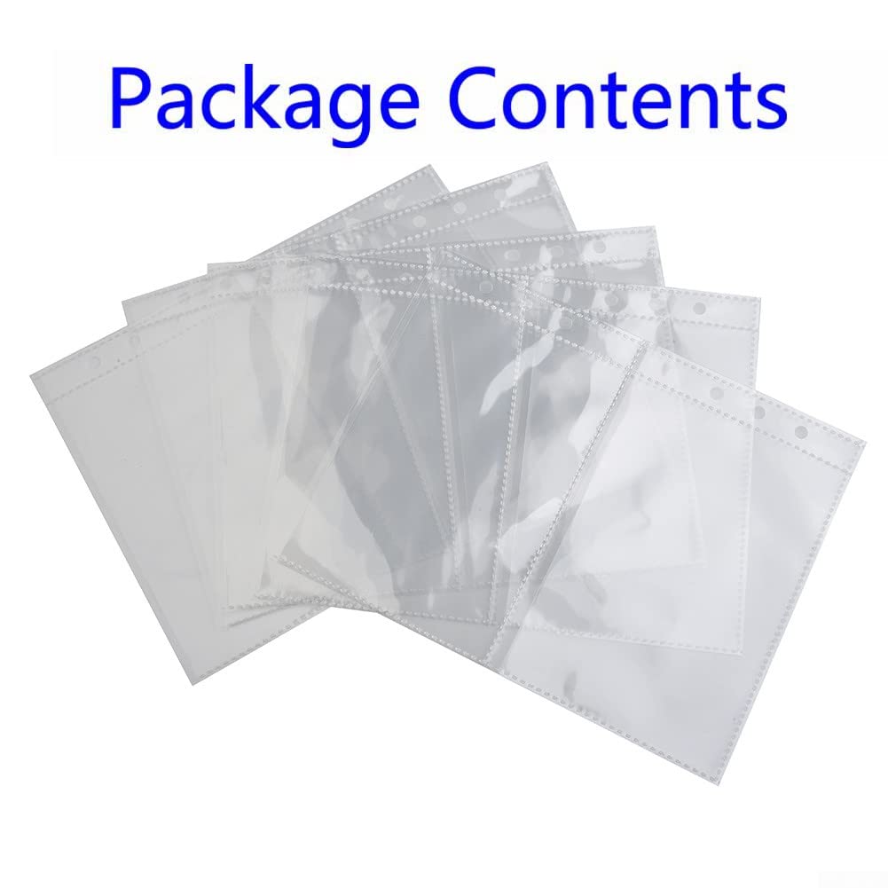 Pochettes Transparentes Pour Album Photo A5, Recharge De Cartes Postales, 2 Ou 4 Poches, En PVC, Retour à L'école, 10 Paquets