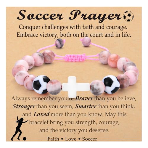 Image of Softball Volleyball Basketball Soccer Gifts for Girls Bracelets for Teen Girls Team Gifts Birthday /Christmas /Graduation Gifts