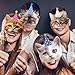 CHUNNIN 24 Pieces Cat Birthday Party Favors Masks Cat Kitten Party Decoration Kitten Birthday Masks Facial Decoration Cats Theme Cats Favors Supplies Dress Up & Pretend Play Supplies