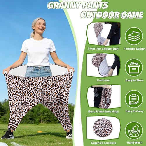 Image of Granny Pants Outdoor Game, 2PCS Granny Pants Game with 8 Bouncy Balls & 1 Air Pump (Random Colors), Big Pants Beach Ball Game Granny Pants Yard Game for Adults and Family Group Activities