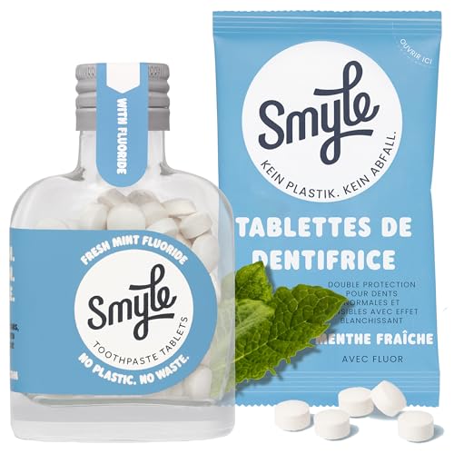Smyle Pastilles Dentifrices au Fluor, Kit de Démarrage