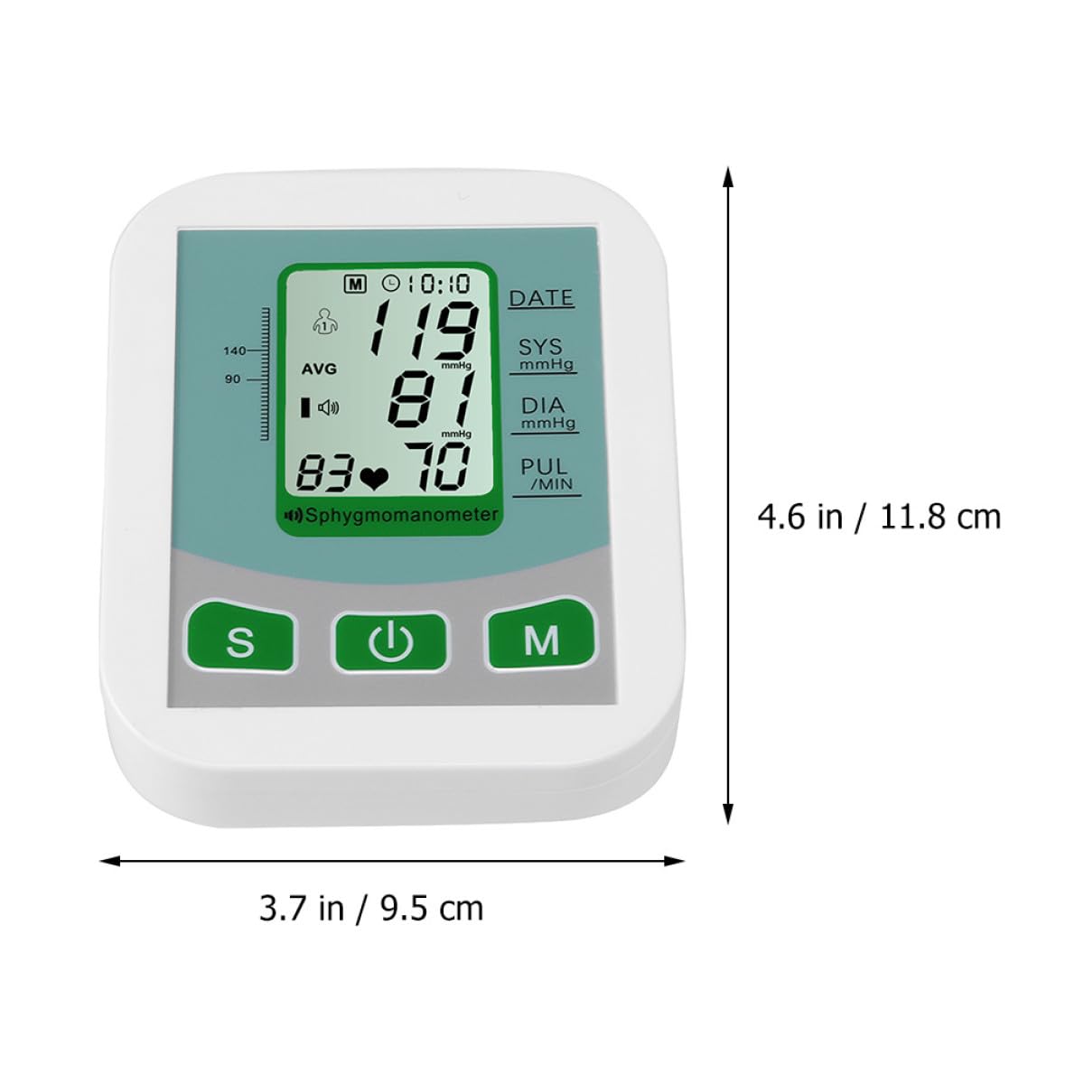Ipetboom Misuratore Pressione Braccio Digitale con Rilevazione Battito e Memoria Misurazioni Funzione Voce Alimentazione Batterie Aaa Non Incluse per Monitoraggio Ipertensione Affidabile