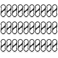 Yoosso – 30 S-Haken Karabiner 51 Mm, Doppelkarabiner Aus Metall, Schw