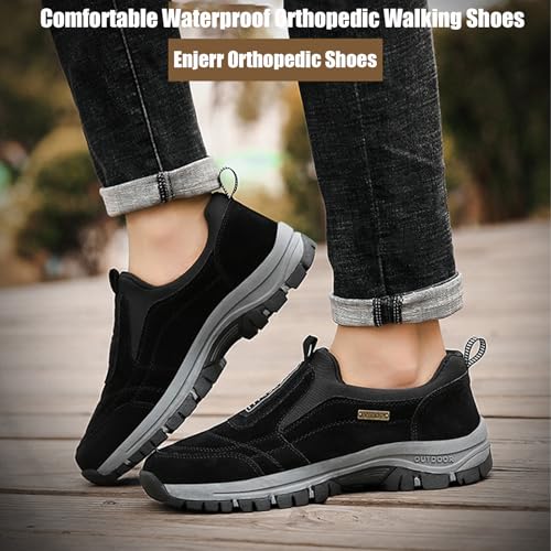 Enjerr Orthopedic Shoes, Comfortable Waterproof Orthopedic Walking Shoes, Slip-On Outdoor Sneakers for Men Women2