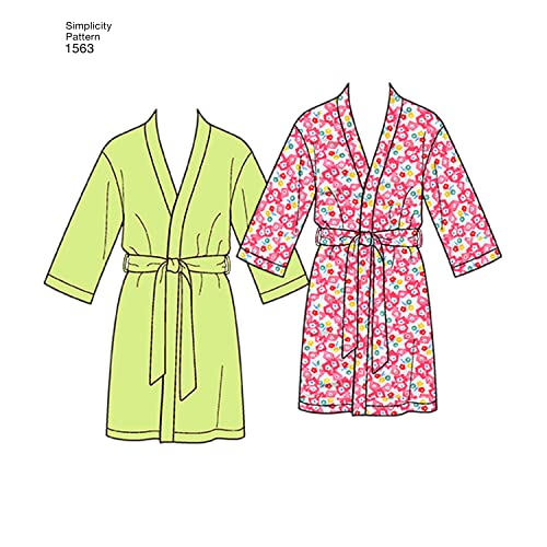 Image of Simplicity S1563 Family Pajama Sewing Pattern, Teens', Men's & Women's Sleepwear, Sizes XS-XL