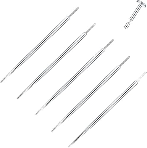 Miniatura 6 de Xpircn Piercing cónico sin rosca, 20G, 18G, 16G, 14G, acero inoxidable, pasador de inserción para labio, nariz, monore, cartílago, oreja, tragus,