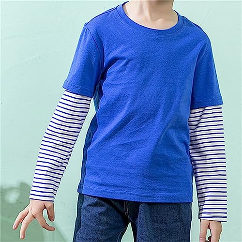 Kids Sweatshirts Soft Cotton Warm Crewneck Cartoon Stripes Long Sleeve Pullover Top For Boys Or Girls The Strokes4