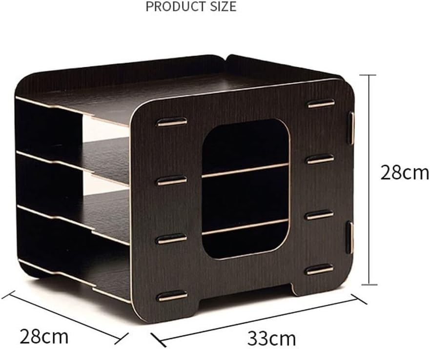 Organizador de archivos de escritorio, estantería multicapa para oficina y estudiantes, soporte creativo para revistas, estante de archivos simple para organización de artículos de papelería