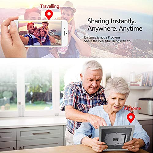 Digitale wifi-fotolijst, 25,4 cm (10 inch) met IPS-display, touchscreen, digitale fotolijst, deel foto's en video's… - Image 8