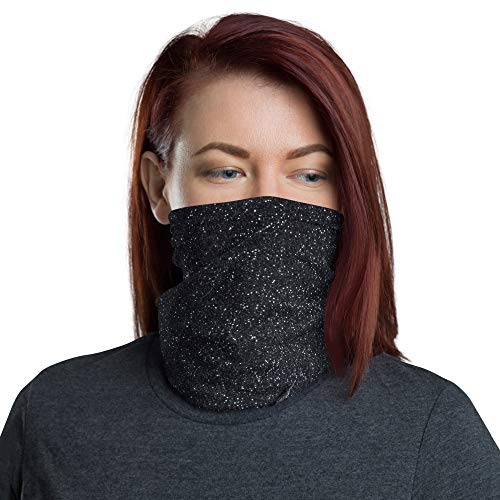 Black Spider Dark Glitter Breathable Washable Neck Gaiter