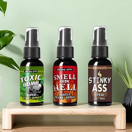 Vhomes 3Pcs Fart Spray Extra Strong, Strong Potent Ass Fart Spray, Super Stinky Liquid Fart, Stink Hilarious Gag Gifts Stink Hilarious Gag Gifts(30Ml)