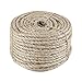 IZSUZEE Corda di Sisal, 6 mm (40 m) Multifunzione, Tiragraffi per Gatti di Ricambio, Tiragraffi per Gatti Adult. Usato per Giardinaggio, Imballaggio e Artigianato