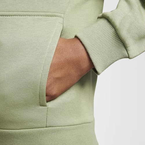 Nike Sportswear Club Fleece Big Kids' Full-Zip Hoodie (FD3004-386, Oil Green/White)4