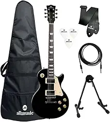 Kit Guitarra Michael Les Paul GM730N BK Capa+Acessórios