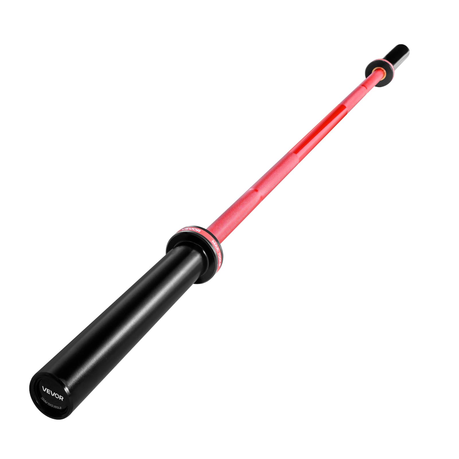 VEVOR Bilanciere 1800 mm, per Piastre da 50 mm, Bilanciere con Impugnatura Zigrinata per Allenamento della Forza, Sollevamento Pesi, Stacco da Terra, Distensione su Panca, Capacità 317 kg
