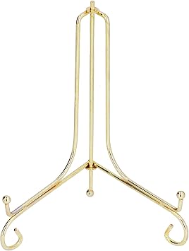YOUTHINK Metal Round Porcelain Plate Bracket Display Stand Clock Stand Wall Clock Stand for Home Office