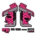STAR SAM Adesivi Compatibili con forcella bici Fox 40 Rhythm 2021 Rosa 1 CMT