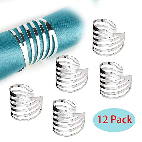 Feyarl servilleteros de Metal para Mesa de Cena, servilletas, Anillos, servilletas, servilletas, servilleteros, centros de Mesa, Celebraciones, Banquetes, Festivales, decoración