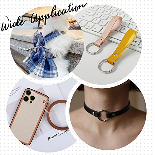 Image of GORGECRAFT 1 Box 8Pcs 4 Colors 1 Inch / 25mm Metal O-Ring Buckle Connector Round Loops Alloy Linking Rings for Bags Webbing Purse Belt Straps Home DIY Sewing Craft Hardware Accessories