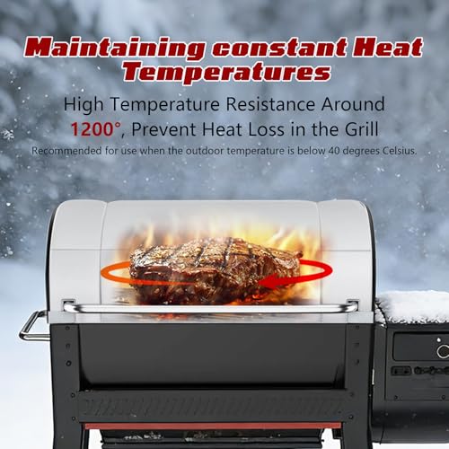 Grill Insulation Blanket for Weber Searwood XL 600 Pellet Grill, Accessories for Weber searwood Pellet Smoke Grill Maintain Better Temperature Control Grill Winter Insulation Blanket